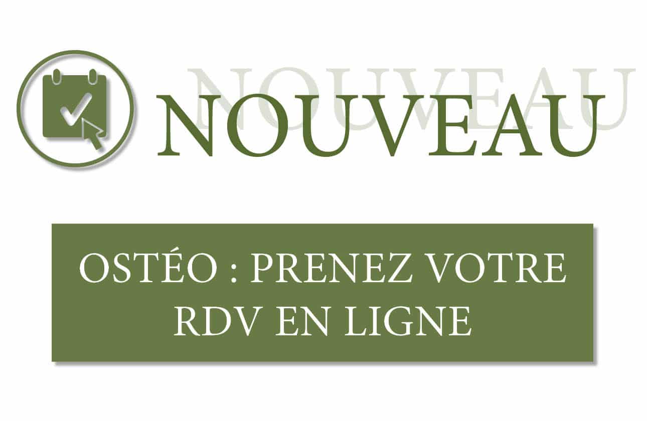 Vos rendez-vous ostéo maintenant en ligne
