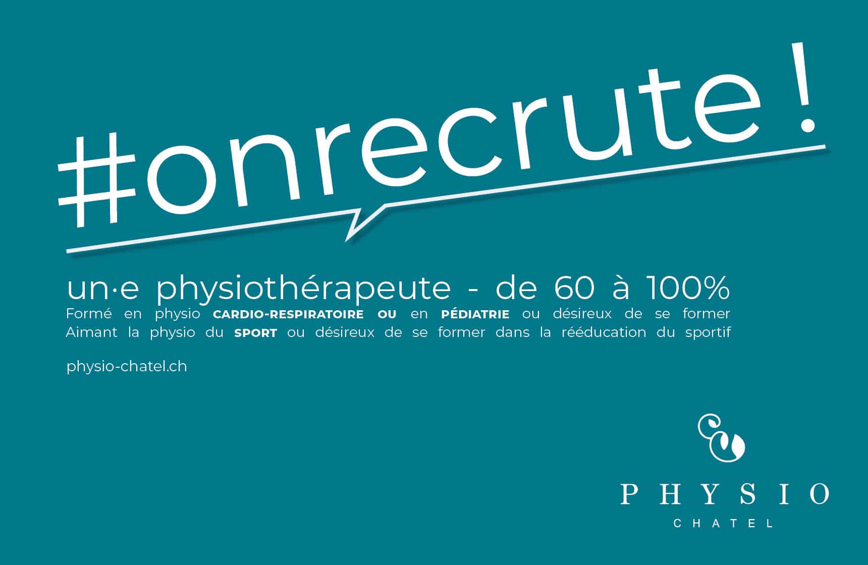 on recrute un·e physio